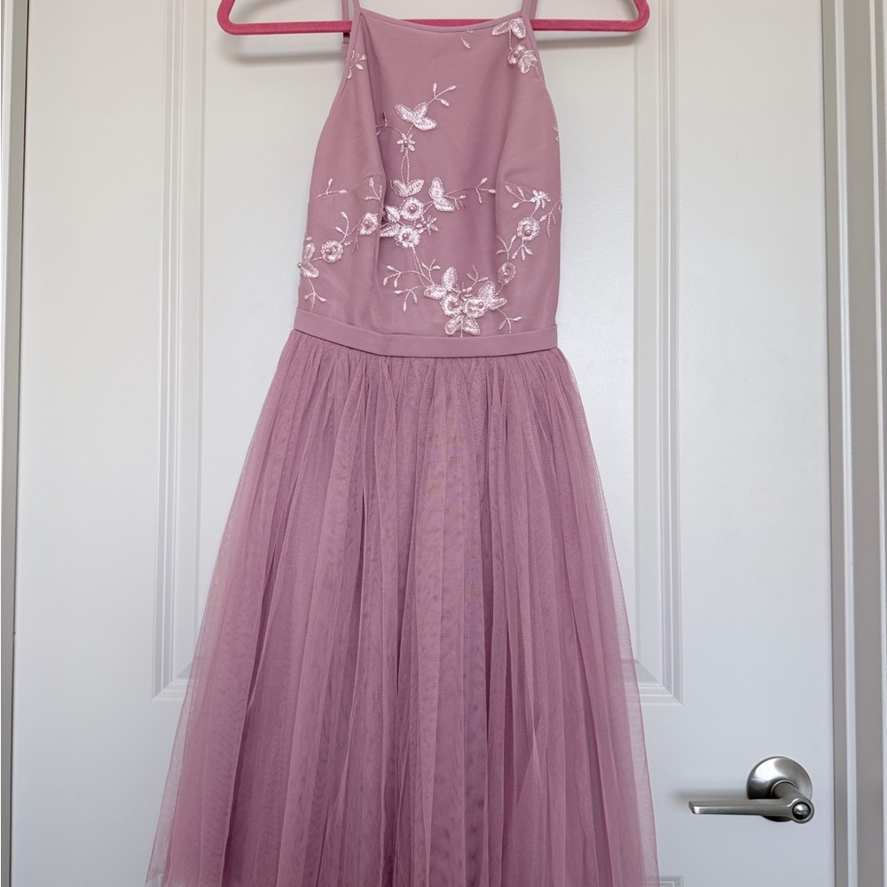 Little Mistress Blush Pink Floral Dress